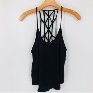 Brandy Melville Cross Patterned Sleeveless Top